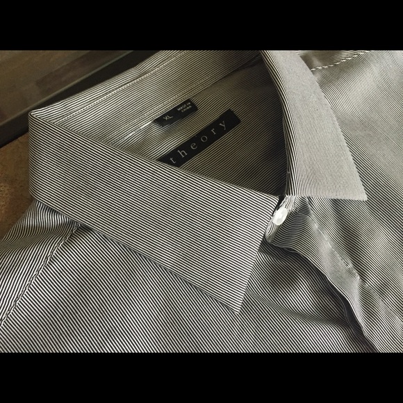Theory Luxury Shirt XL Unique Hand Stitched - Picture 5 of 8